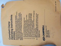 Campbell (500 Lbs WLL) Duplex Hand Grip Clamp with Eye Hook Up-To 5/16″ Width HR
