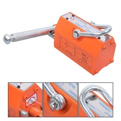 880lbs/400kg Magnetic Lifter 2.5 Safety Factor Lifting Magnet Hoist Orange