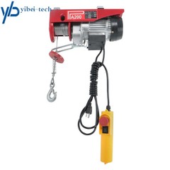 440lbs / 200kg Mini Electric Hoist 110v 6.6ft/2m Wired Remote Control