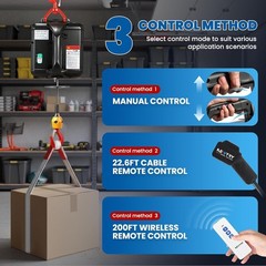 110V Electric Hoist Winch 1,100 lb – Efficient Remote Control Lifting System