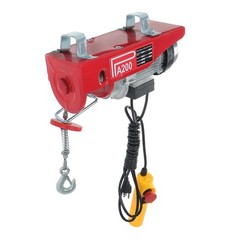 440lbs / 200kg Mini Electric Hoist 6.6ft / 2m Wired Remote Control 110v