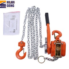 1650LBS 3/4 Ton 10ft Lever Block Chain Hoist Ratchet Type Come Along Puller !