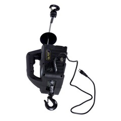 2-in-1 Portable Electric Hoist Power Winch 1100 lbs Wired Remote Control 1500W