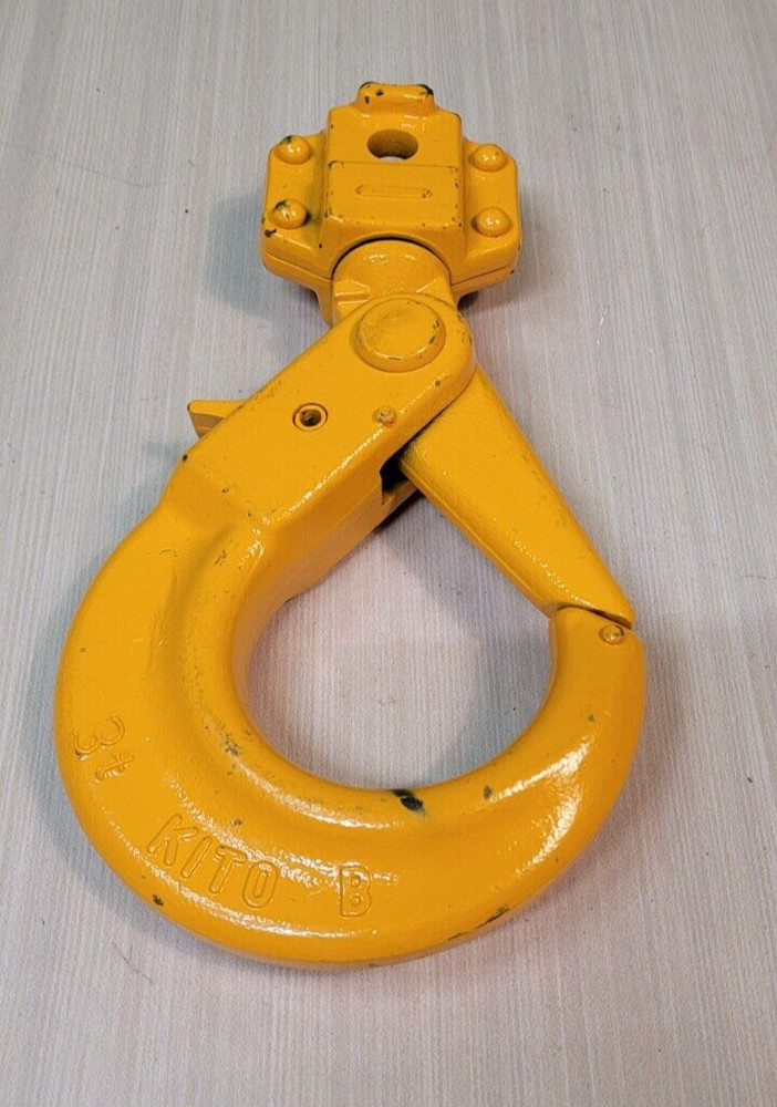 Kito Genuine Harrington L5BU0301021 Orange 3-ton Bottom Hook Assembly