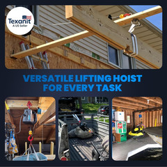 3 in 1 Electric Hoist Winch 1,100Lb Wireless Remote Control, Cable Remote Contro