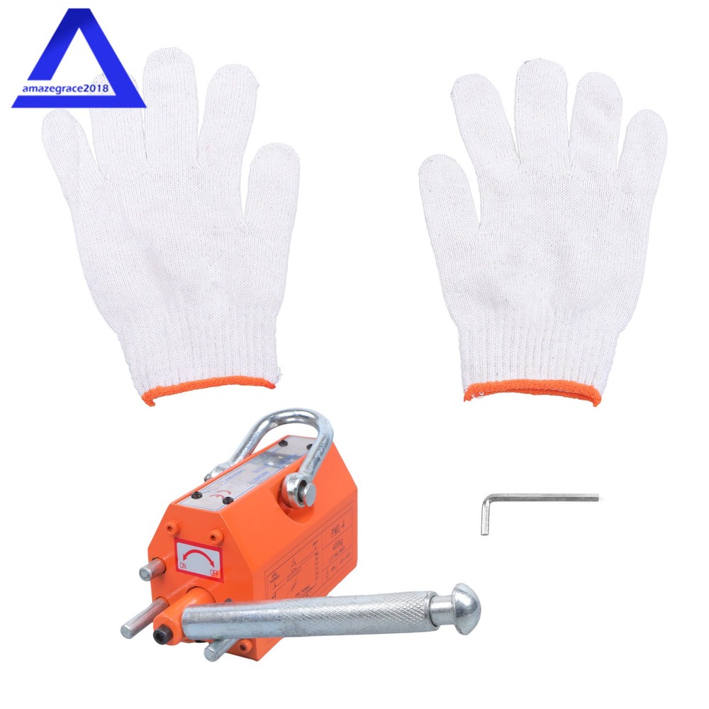 Magnetic Lifter Lifting Magnet 880 lbs/400 kg 2.5 Safety Factor Neodymium Hoist