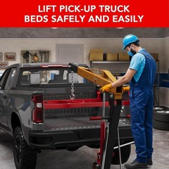 Truck Bed Lift 800LbsCapacity Heavy Duty Steel BoxLift forPickup Beds Adjustable