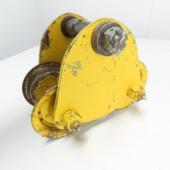 1 Ton 2000LB Push/Pull Hoist Beam Trolley 3″ To 5-1/2″ Flange
