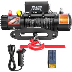 CXRCY 12V Electric Winch 13500LBS Synthetic Rope Wireless