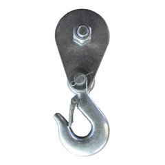 1PC Durable Electric Winch Hook Hoist Block Wire Rope Lifting Pulley Block Wheel