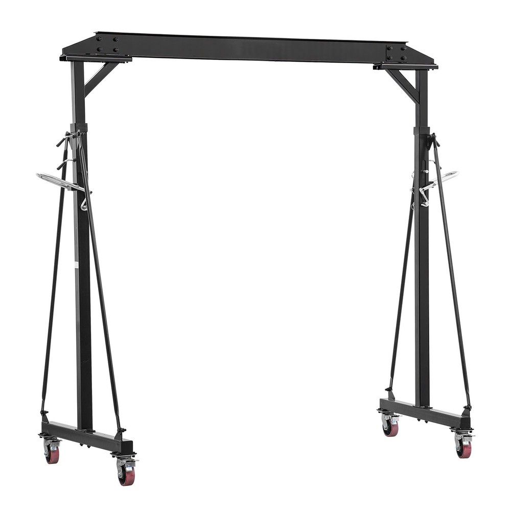 Uimoso Adjustable Gantry Crane 2200lbs Portable Hoist Frame, Height 95.7″-142.9″