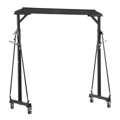 Uimoso Adjustable Gantry Crane 2200lbs Portable Hoist Frame, Height 95.7″-142.9″
