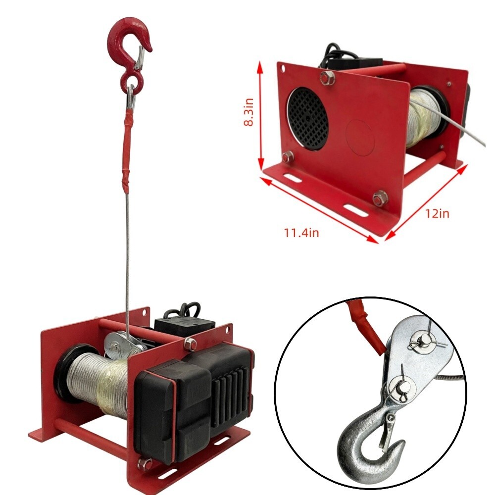 400-800kg 220V Small Electric Hoist Multi-functional Winch Traction Crane