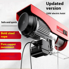 Home Crane Miniature Wire Rope Electric Hoist / 220V Crane Brick Building Crane