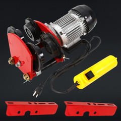 2200lbs Electric Wire Rope Hoist Trolley Overhead Motor Winch Hoist Garage Crane