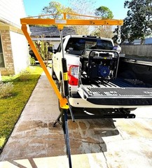 Truck Hitch Mount Hydraulic Truck Crane 360° Swivel 3 Boom 1000 Lbs Capacity