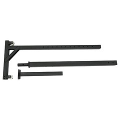 Vehicle-Mounted Truck Deer Hoist 600 lbs Adjustable 74–102 In Black/Silver