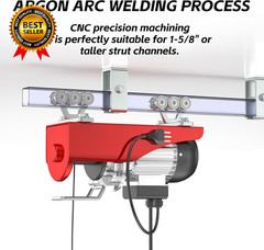 6 Wheel Hoist Trolley with Rollers – Strut Trolley Assembly for Electric Hoist –