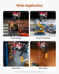 440 lbs Electric Hoist with 14ft Remote Control – Durable & Efficient Handling