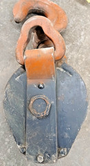 MCKISSICK 10″ SNATCH BLOCK W/HOOK D5BJ 15 TON CAPACITY WIRE ROPE SIZE 5/8″-3/4″