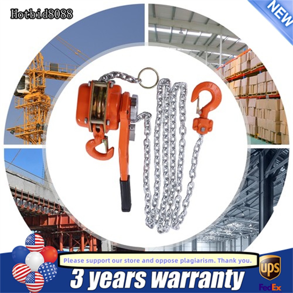 3/4Ton Mini Lever Chain Hoist Ratchet Type Come Along Puller Highly Portable