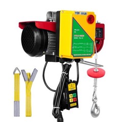 440 lbs 110V Electric Steel Wire Winch with Wireless Remote Control 480W Power