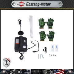 Remote Control2-in-1 Portable Electric Hoist Power Winch 1100lbs Wireless Remote