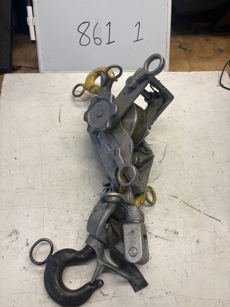 Lug-All 25-A 1.5 ton lineman’s strap hoist 2-hb-1000