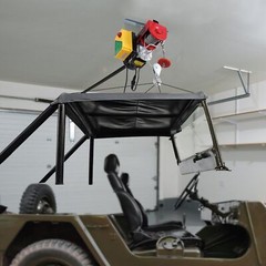 Electric Hoist Crane Winch 1760 lbs Load with 328 ft Wireless Remote Control