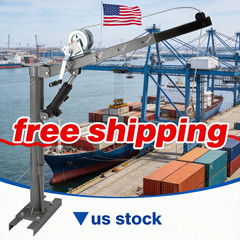 Crane Hoist with 1000 lbs Capacity, Hydraulic for Lifting Goods Truck Pickup
