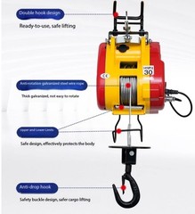 Little King Kong Home Use Compact Electric Hoist with Remote Control Winch