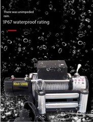 Electric Winch 12V/24V Off-Road Vehicle Self-Rescue Electric Hoist Winch