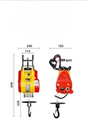 Electric Hoist Small Suspension Crane, Household Crane, Fast Type Winch
