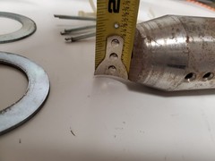 Crane Jib Pin 5lb 6″ x2″ x2″ w 4x 3″ Cotter Pin 4x 3″ Washer ? LOAD & A-2-B Co ?