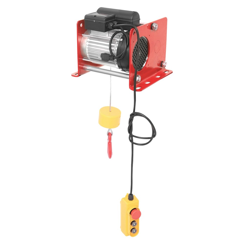 Electric Hoist with Long Steel Wire Rope 10.43×10.63×9.84 in 881LBS 110V Red