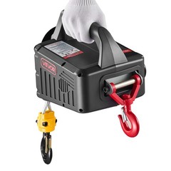 VEVOR 2-in-1 Electric Hoist Winch 1100 lbs Manual Wired Remote Control