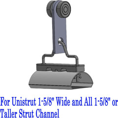 Cable Trolley for Electric Hoist Cable,C Track Rail Festoon Cable Trolley System