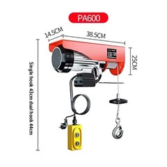 220v Electric Hoist Home Crane Winch Lift Crane Small Lifts