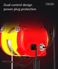 Electric Hoist Adjustable Speed Household Lifting Machine Wire Rope Fast Hoist