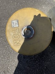 NOS Yale Crane Hook, 5 Ton Block Sheave w/ Latch & Shield/Guard