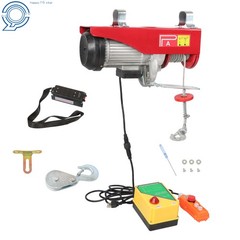 Electric Hoist 1600W 110V 2200lbs 328ft Wireless & 14ft Wired Remote Control
