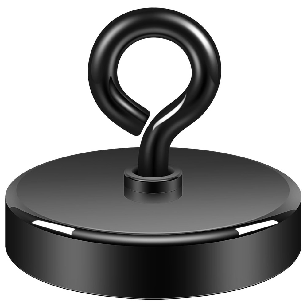 Neosmuk Black Fishing Magnet, 2 inches 350lb Strong Magnets 2.0 inches,