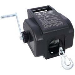 12V Trailer Winch 5000lb – Reversible Boat Winch w/ Galvanized Rope & Remote