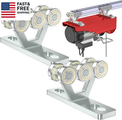 6 Wheel Hoist Trolley with Rollers – Strut Trolley Assembly for Electric Hoist