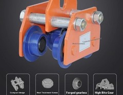 Manual Trolley 0.5/1/2/3/t Ton I-Beam Pulley Block Lifting Pulley Hand-Operated