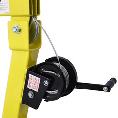 NEW 2000LBS Hydraulic Pickup Truck Crane w/ Hand Winch Truck Bed Hoist Jib Crane