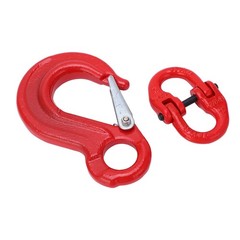 Slip Hook Eye Sling Heavy Duty 2T Bearing Trailer Lifting Chain Connector with 2