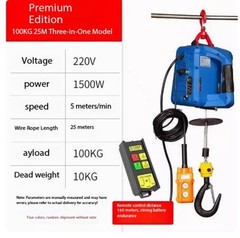Electric Hoist 220V Small Crane for Domestic Use Compact Lifting Machine