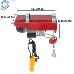 Electric Hoist, 110V 440 Lbs Winch with 6.6ft Remote Control Height 20-40ft