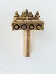 JD NEUHAUS Pneumatic Pendant Control for Hoist & Winch 4 Way, Brass # 1